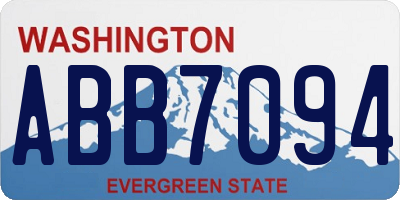 WA license plate ABB7094
