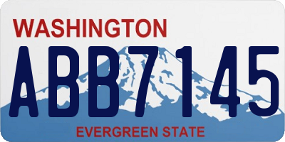 WA license plate ABB7145