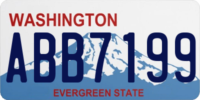 WA license plate ABB7199