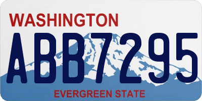 WA license plate ABB7295