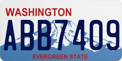 WA license plate ABB7409