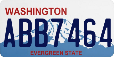 WA license plate ABB7464