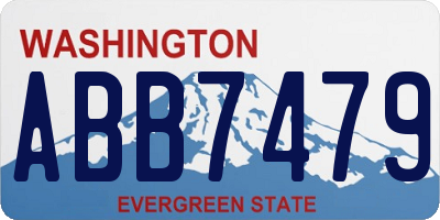 WA license plate ABB7479