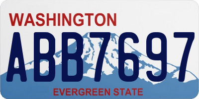 WA license plate ABB7697