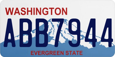 WA license plate ABB7944