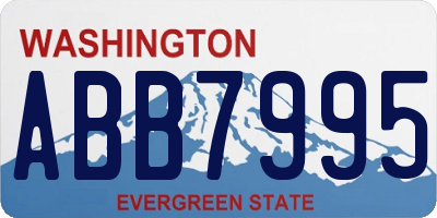 WA license plate ABB7995