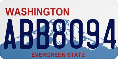 WA license plate ABB8094