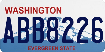 WA license plate ABB8226