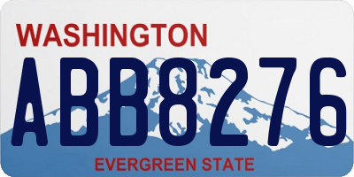 WA license plate ABB8276