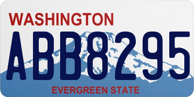 WA license plate ABB8295