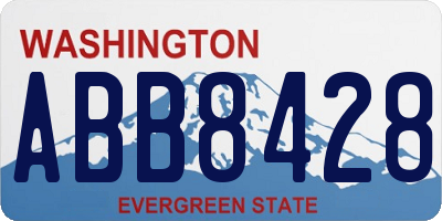 WA license plate ABB8428