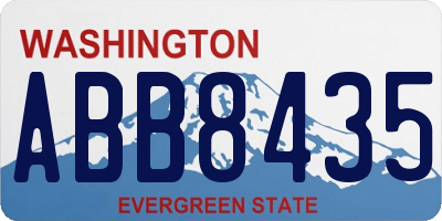 WA license plate ABB8435