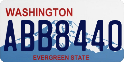 WA license plate ABB8440