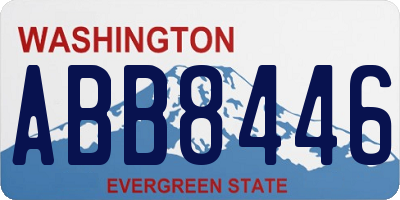 WA license plate ABB8446