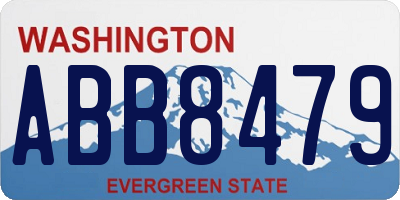 WA license plate ABB8479