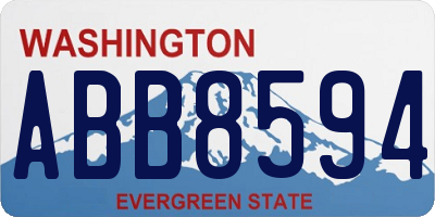 WA license plate ABB8594