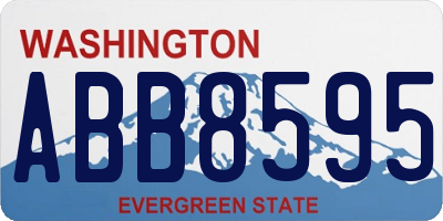 WA license plate ABB8595