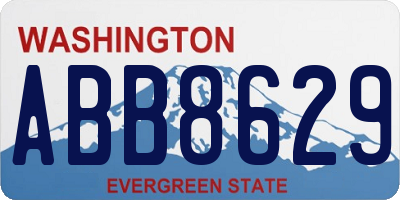 WA license plate ABB8629