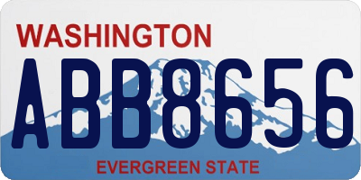 WA license plate ABB8656