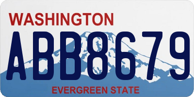 WA license plate ABB8679