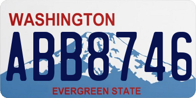 WA license plate ABB8746