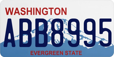 WA license plate ABB8995