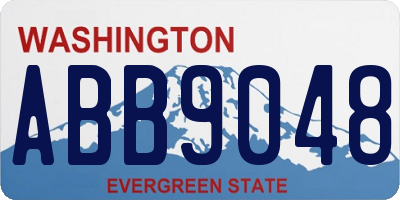 WA license plate ABB9048