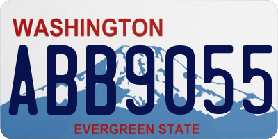 WA license plate ABB9055