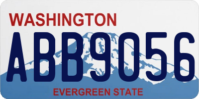WA license plate ABB9056