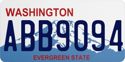 WA license plate ABB9094