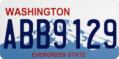 WA license plate ABB9129