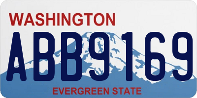 WA license plate ABB9169