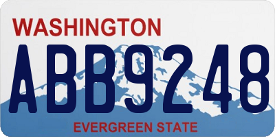 WA license plate ABB9248