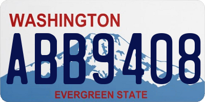 WA license plate ABB9408