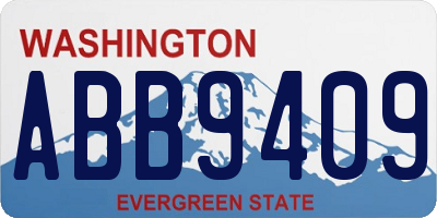 WA license plate ABB9409