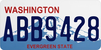 WA license plate ABB9428