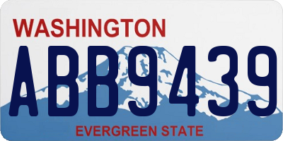 WA license plate ABB9439