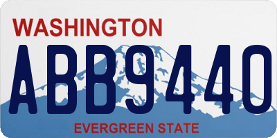 WA license plate ABB9440