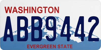 WA license plate ABB9442