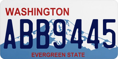 WA license plate ABB9445