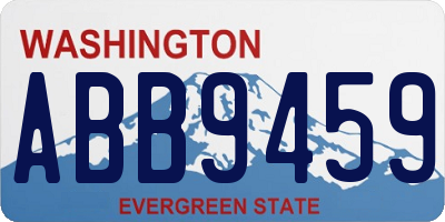 WA license plate ABB9459