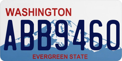 WA license plate ABB9460