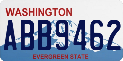 WA license plate ABB9462