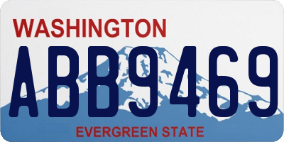 WA license plate ABB9469