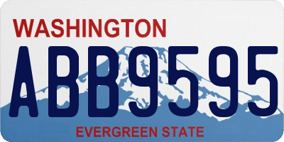 WA license plate ABB9595