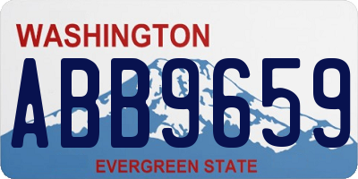 WA license plate ABB9659