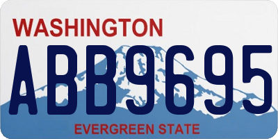 WA license plate ABB9695