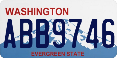 WA license plate ABB9746