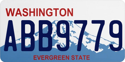 WA license plate ABB9779