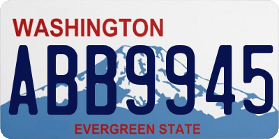 WA license plate ABB9945
